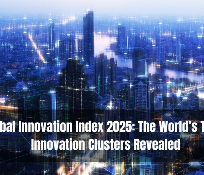 global innovation index 2025 tech city skyline